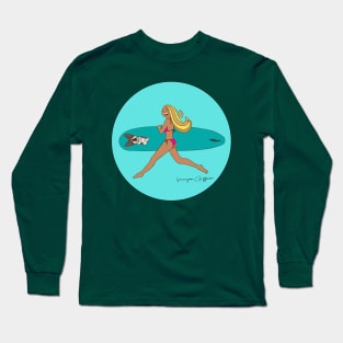 Surfing is fun in the sun Long Sleeve T-Shirt